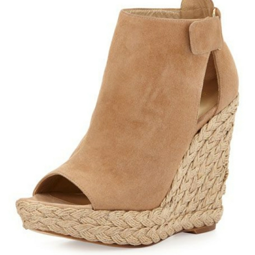 Stuart Weitzman Openhouse Wedge Espadrille NIB